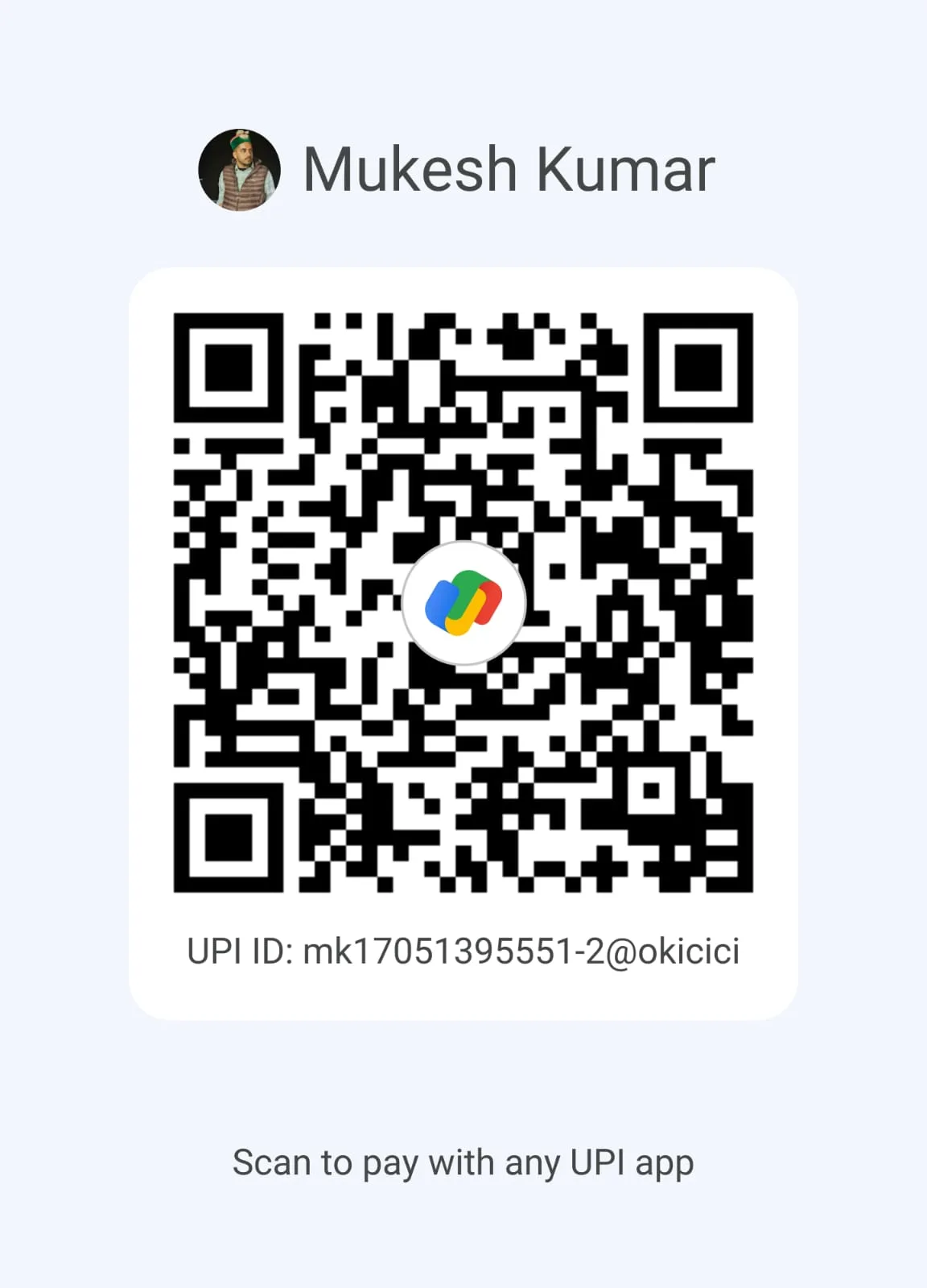 Kabaddi Championship UPI QR Scanner - Mukesh Kumar